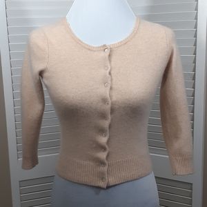 Beige Mossimo Cashmere Sweater-Long Sleeve